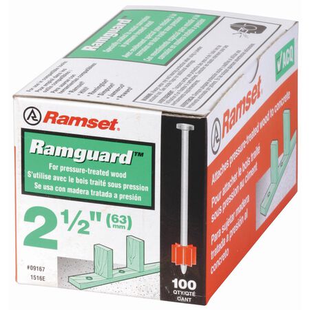 Ramset 0.3 in. D X 2-1/2 in. L Steel Flat Head Drive Pin 100 pk
