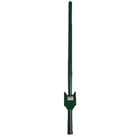 American Posts.5 in. H X 1.25 in. W X 4 ft. L 14 Ga. Powder Coated Green Steel U-Post