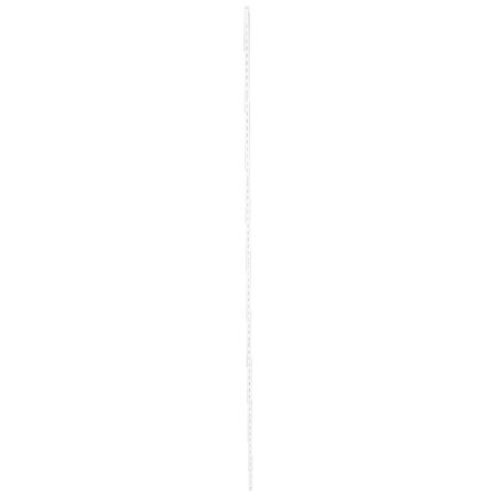 Knape & Vogt White Steel Regular Duty Bracket 16 Ga. 72 in. L