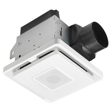 Home Netwerks 80 Cfm 1.5 Sones Bathroom Exhaust Fan With Bluetooth Speaker And Light