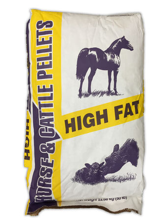 High fat horse & cattle pellets 50 lb