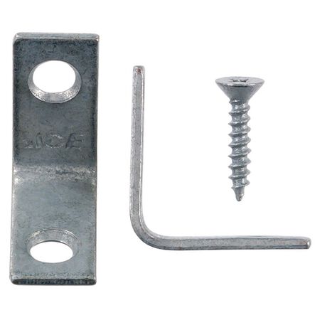 Ace 1 in. H X 2.75 in. W X 1 in. D Galvanized Steel Inside L Corner Brace