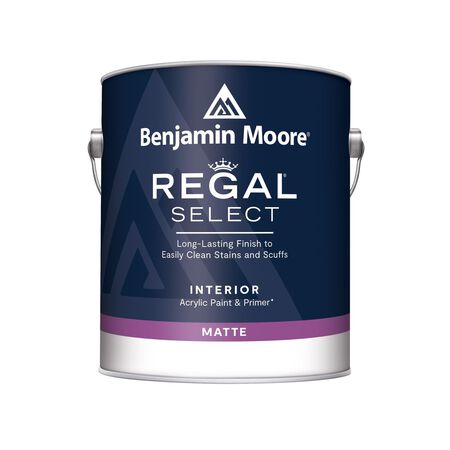 Benjamin Moore Regal Select Matte White Interior Latex Wall Paint Interior 1 gal