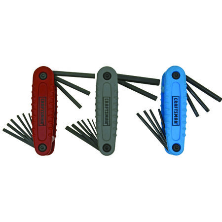 Craftsman Metric and SAE Fold-Up Hex Key Set 24 pc