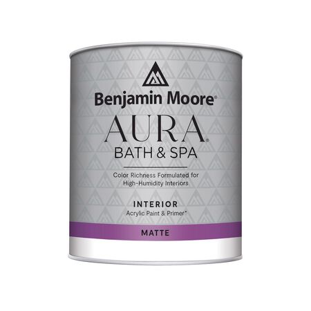 Benjamin Moore Aura Bath & Spa Matte Base 3 Paint Interior 1 qt