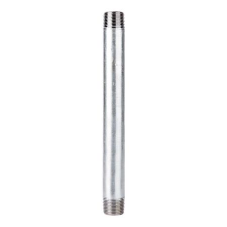 STZ Industries 2 in. MIP each X 2 in. D MIP Galvanized Steel 12 in. L Nipple