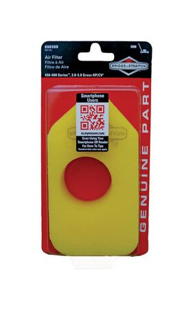 Briggs & Stratton Small Engine Air Filter For 450-600 Series, 3.0-5.0 Gross Hp/Cv