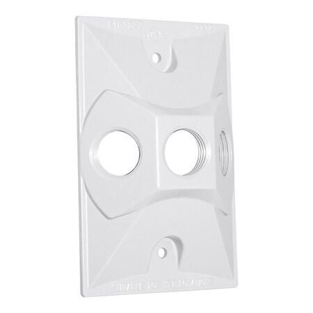 Sigma Engineered Solutions Rectangle Metal 1 gang 4.61 in. H X 2.85 in. W Lampholder Cover