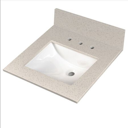 MSI Iced White Vanity Top With Sink 31in.x 22in.x2CM