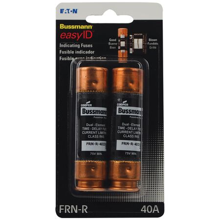 Bussmann EasyID 40 amps Dual Element Time Delay Fuse 2 pk