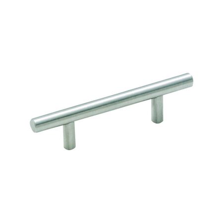 Amerock Contemporary Bar Cabinet Pull 3 in. Stainless Steel Silver 1 pk