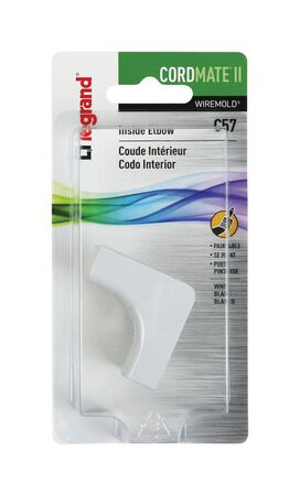Legrand CordMate II 1.5 in. L Inside Elbow 1 pk