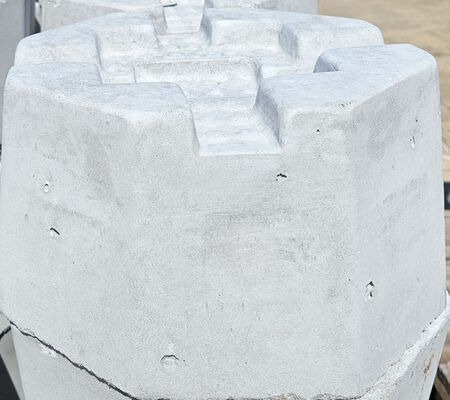 Block Post Pier 7" High