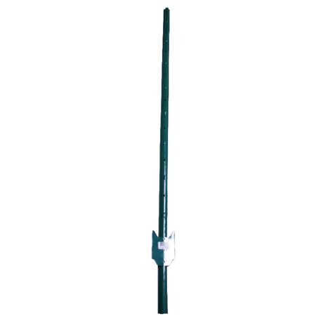 American Posts.5 in. H X 1.25 in. W X 5 ft. L 14 Ga. Powder Coated Green Steel U-Post