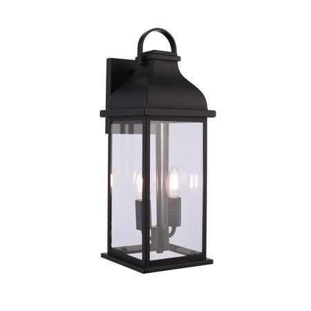 Craftmade Bent Tree 2 Light Outdoor Wall Lantern in Midnight