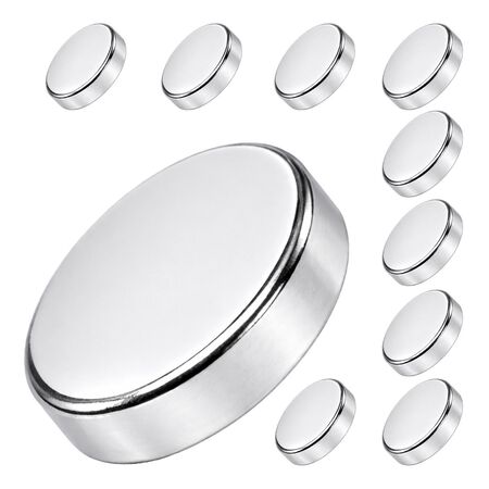 Magnet Source.118 in. L X.315 in. W Silver Super Disc Magnets 2.9 lb. pull 10 pc