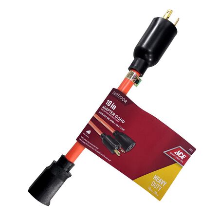 Ace Outdoor 10 in. L Orange Adapter Cord 12/3 STW