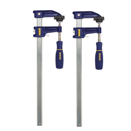 Irwin 12 in. X 2-1/2 in. D F Clamp Set 600 lb 2 pk