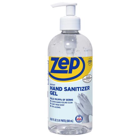 Zep Unscented Scent Gel Hand Sanitizer 16.9 oz