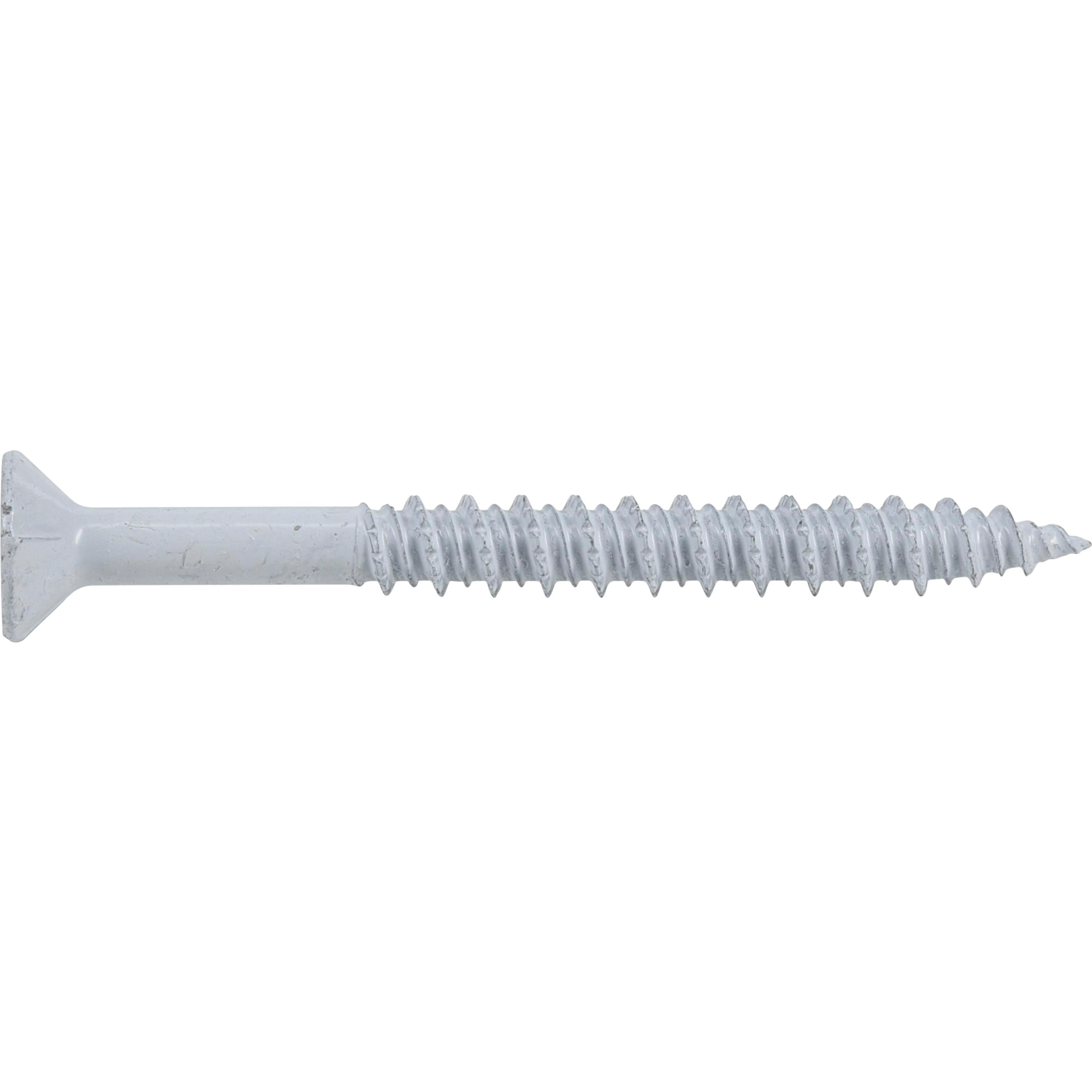 Power Pro White Flat-Head Concrete Screw Anchor (1/4 in. x 2-3/4 in.) - 12 pc