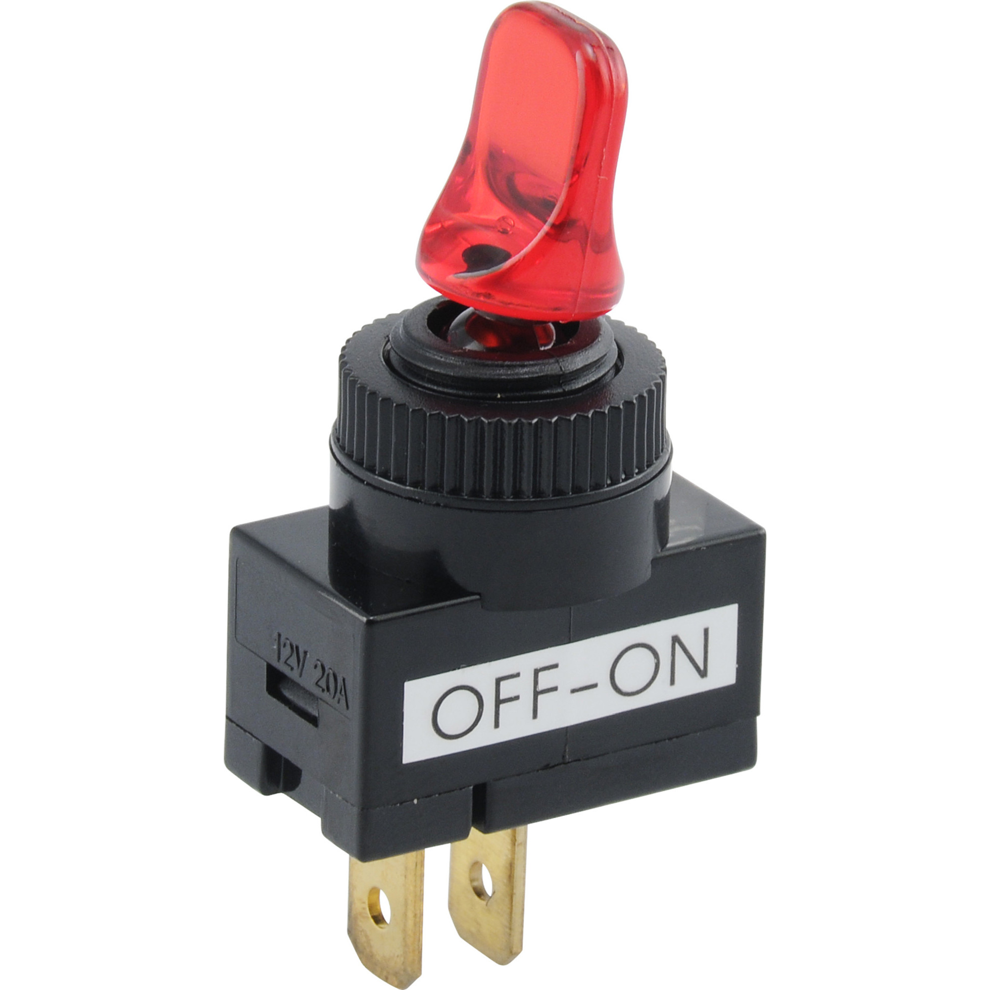 Hillman Red SPST On-Off Lighted Toggle Switch (20 Amp) - 1 pc