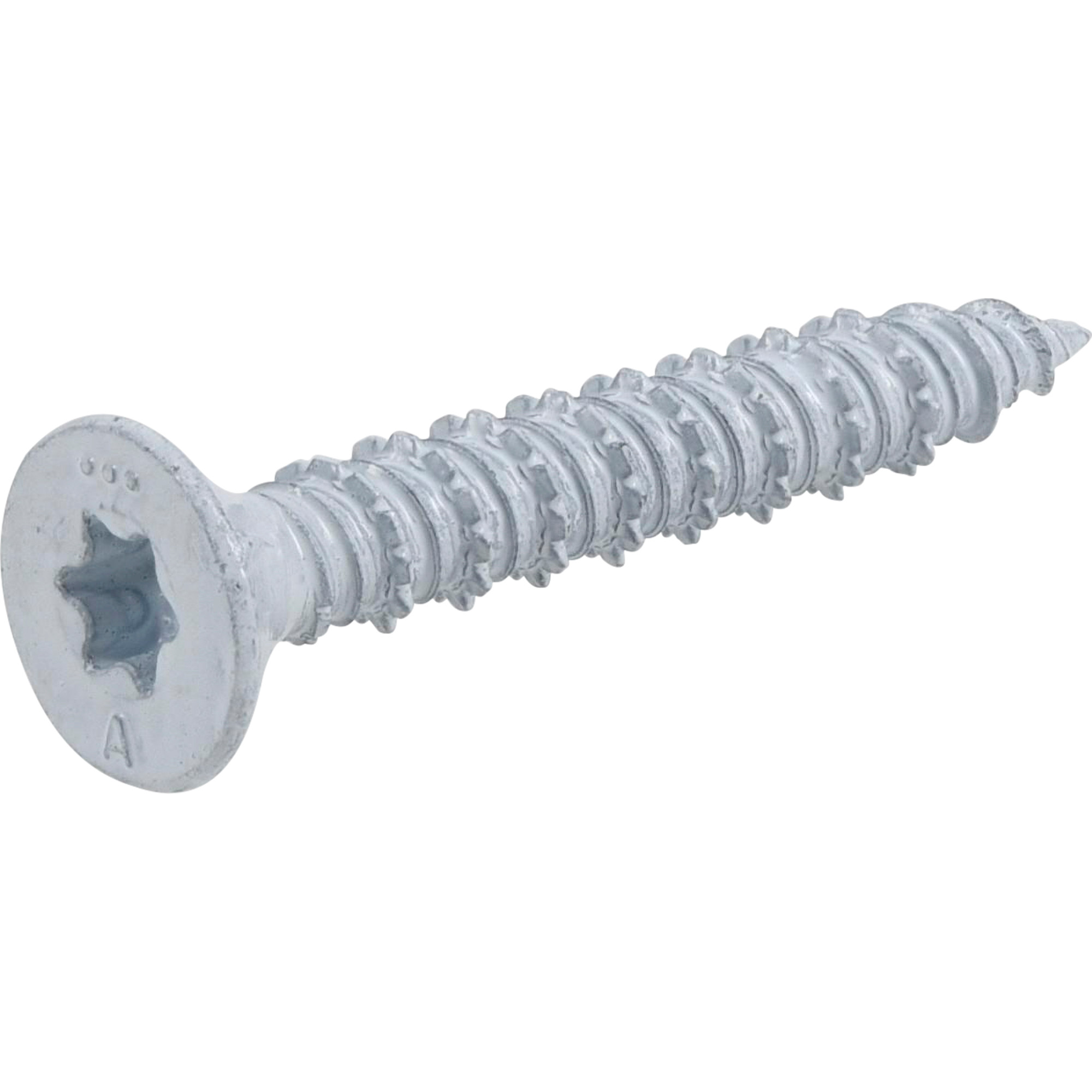 Power Pro White Flat-Head Concrete Screw Anchor (1/4 in. x 1-3/4 in.) - 100 pc