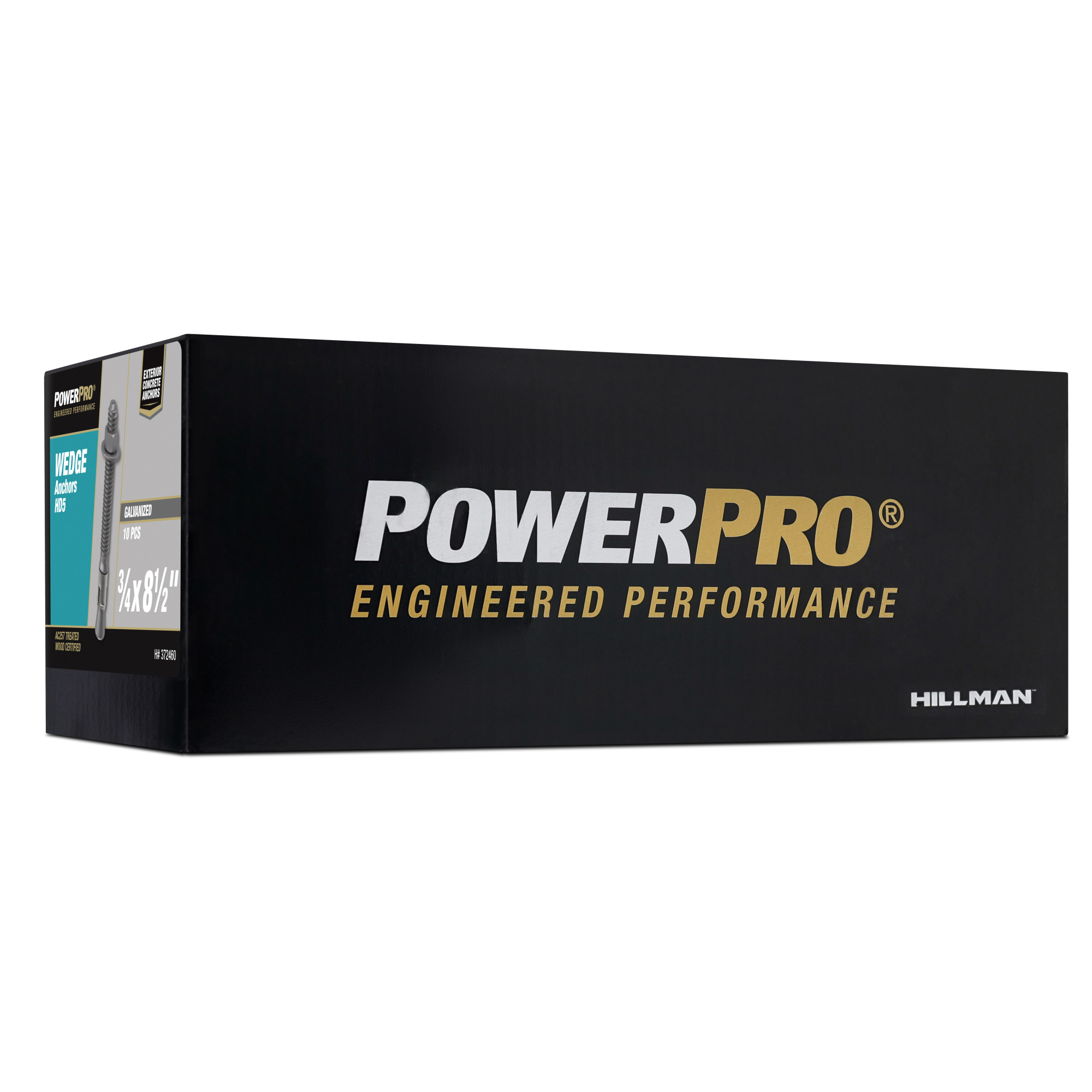 Hillman Mechanical Galvanized Power-Stud Wedge Anchor (3/4 in. x 8-1/2 in.) - 10 pc