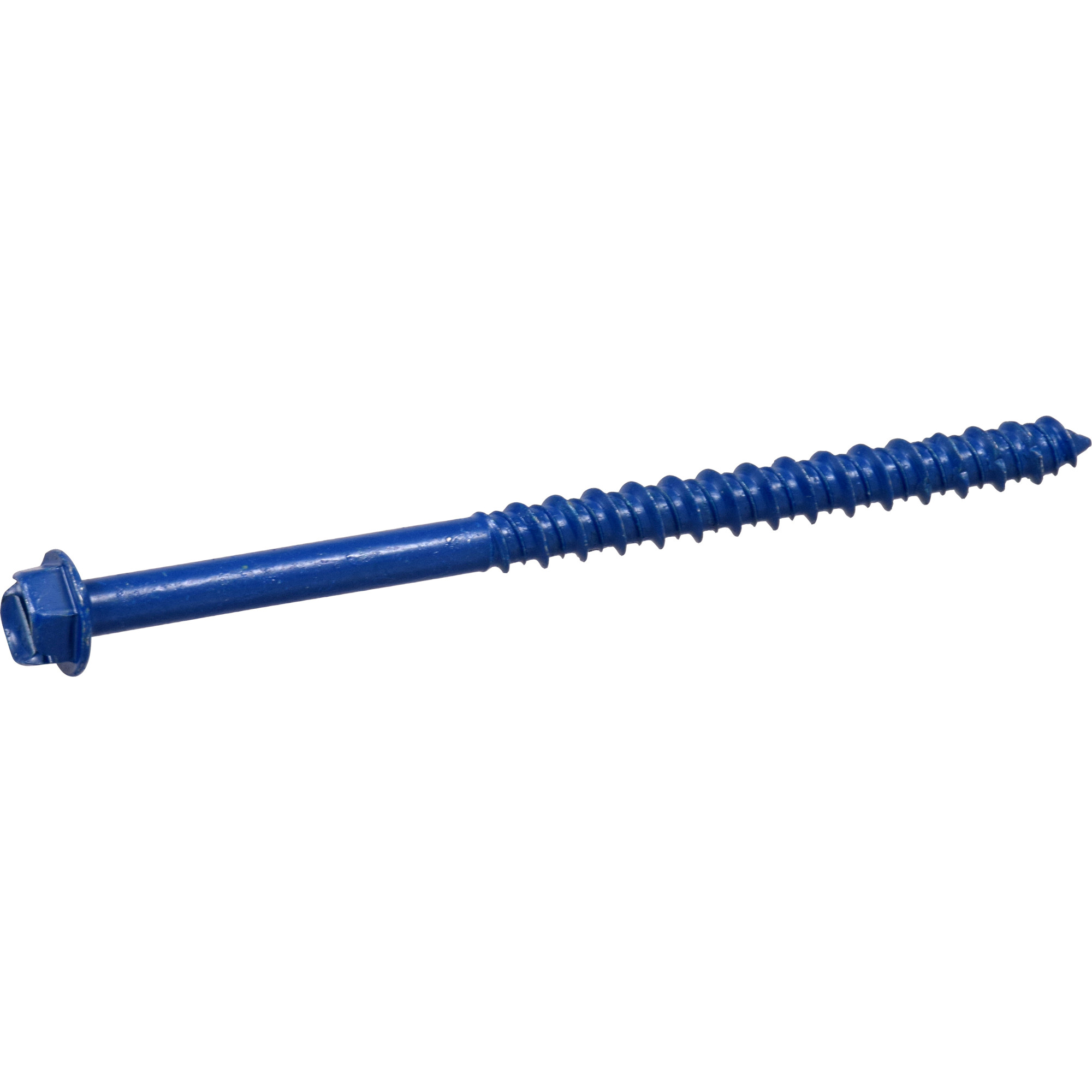 Hillman Blue Slotted Hex Washer-Head Tapper Concrete Screw Anchor(1/4 in. x 3-3/4 in.)-100 pc