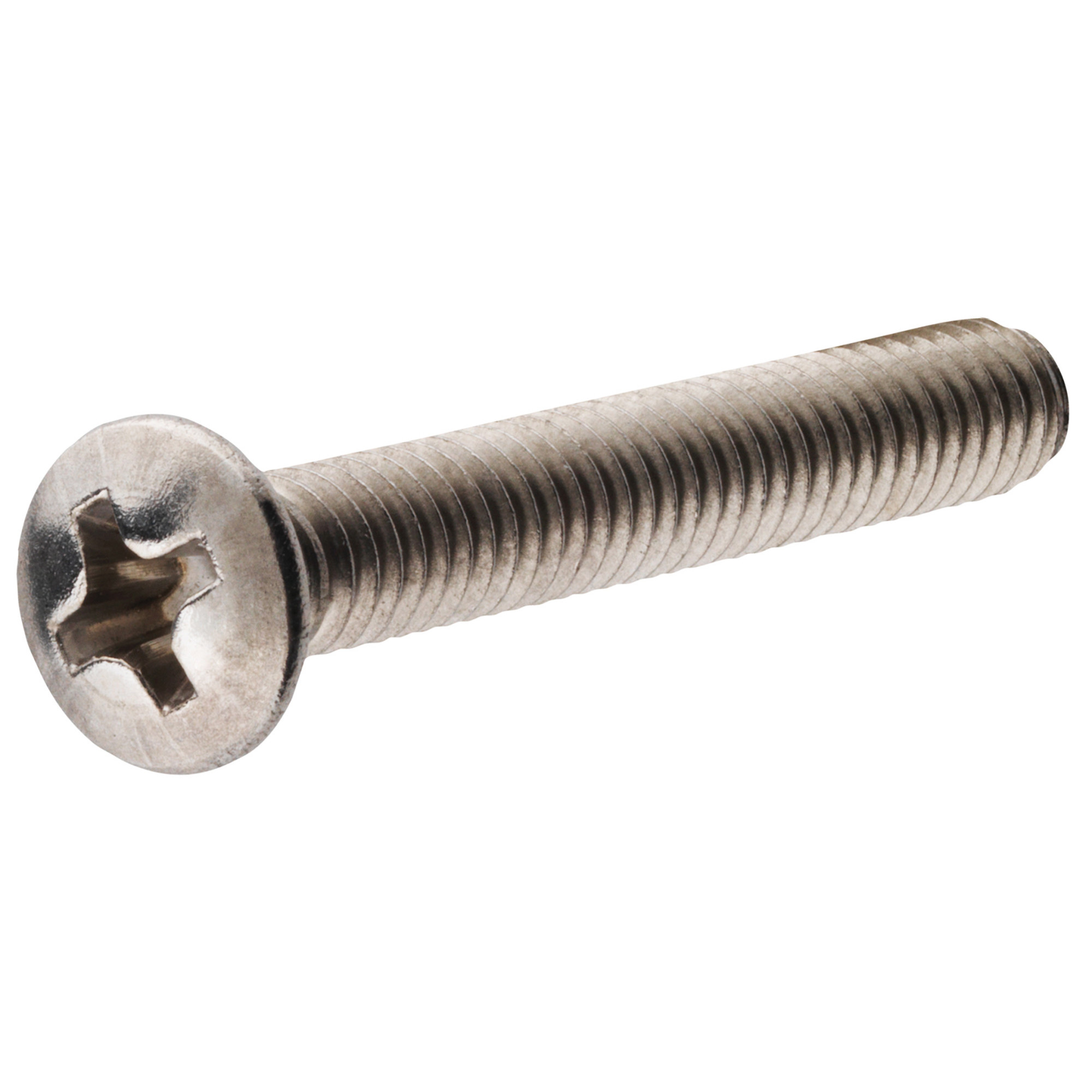 Hillman Stainless Phillips Oval-Head Machine Screws (1/4 in.-20 x 2-1/2 in.) - 10 pc