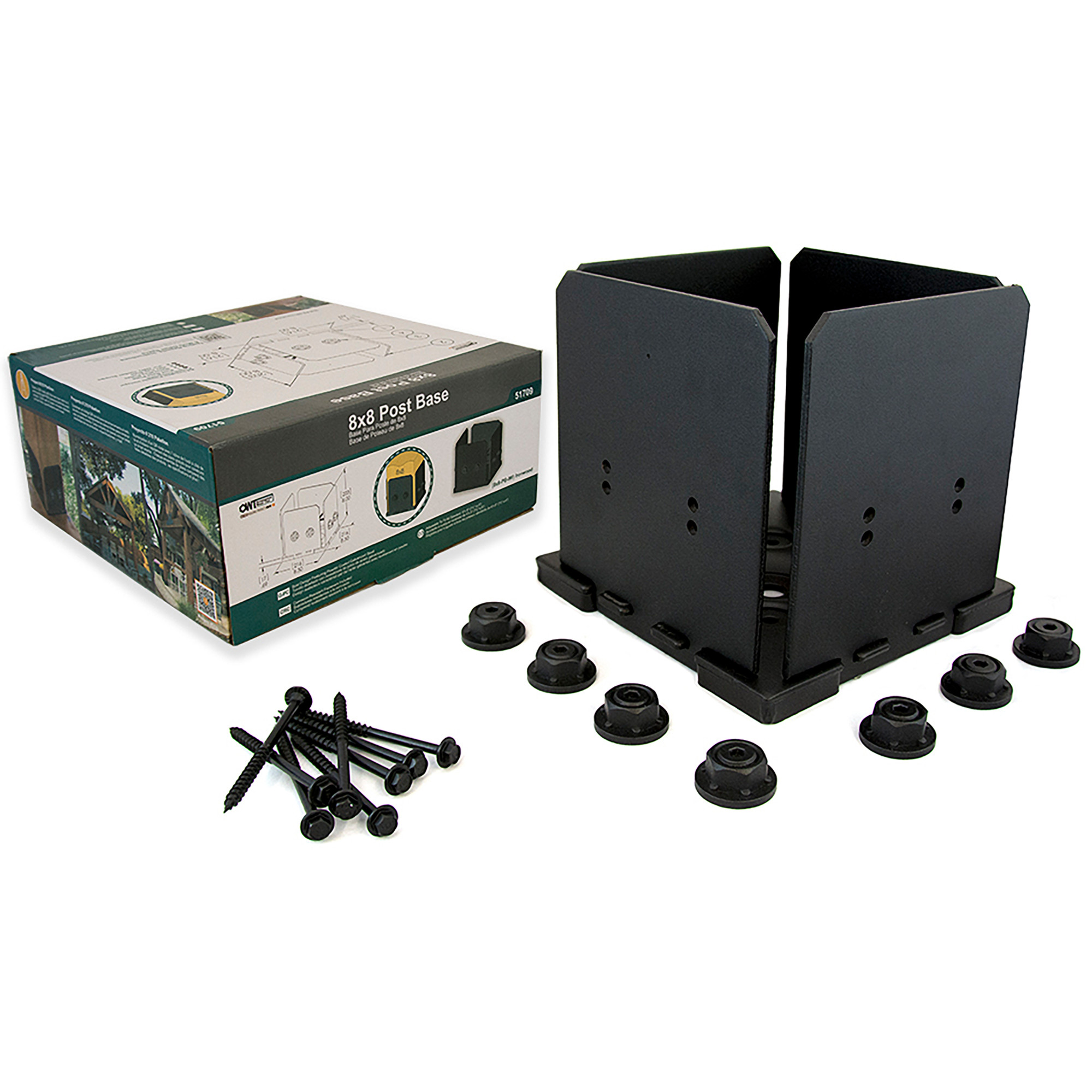 OZCO Ironwood Elevated Post Base Kit (8 in. x 8 in.)