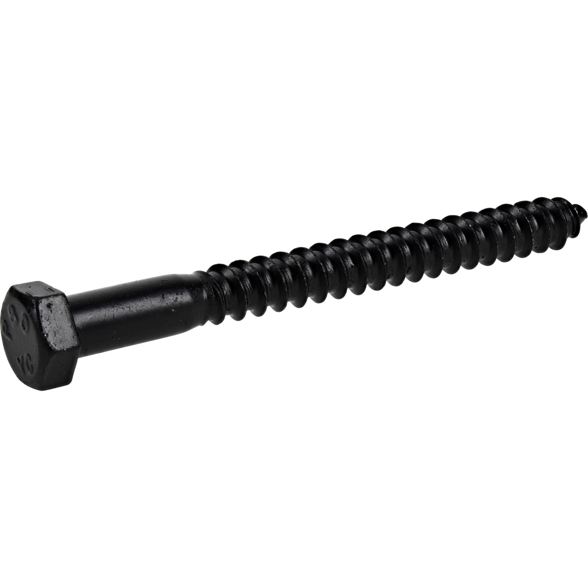 Deck Plus Black Coated Lag Screws 3/8 in. x 4 in.