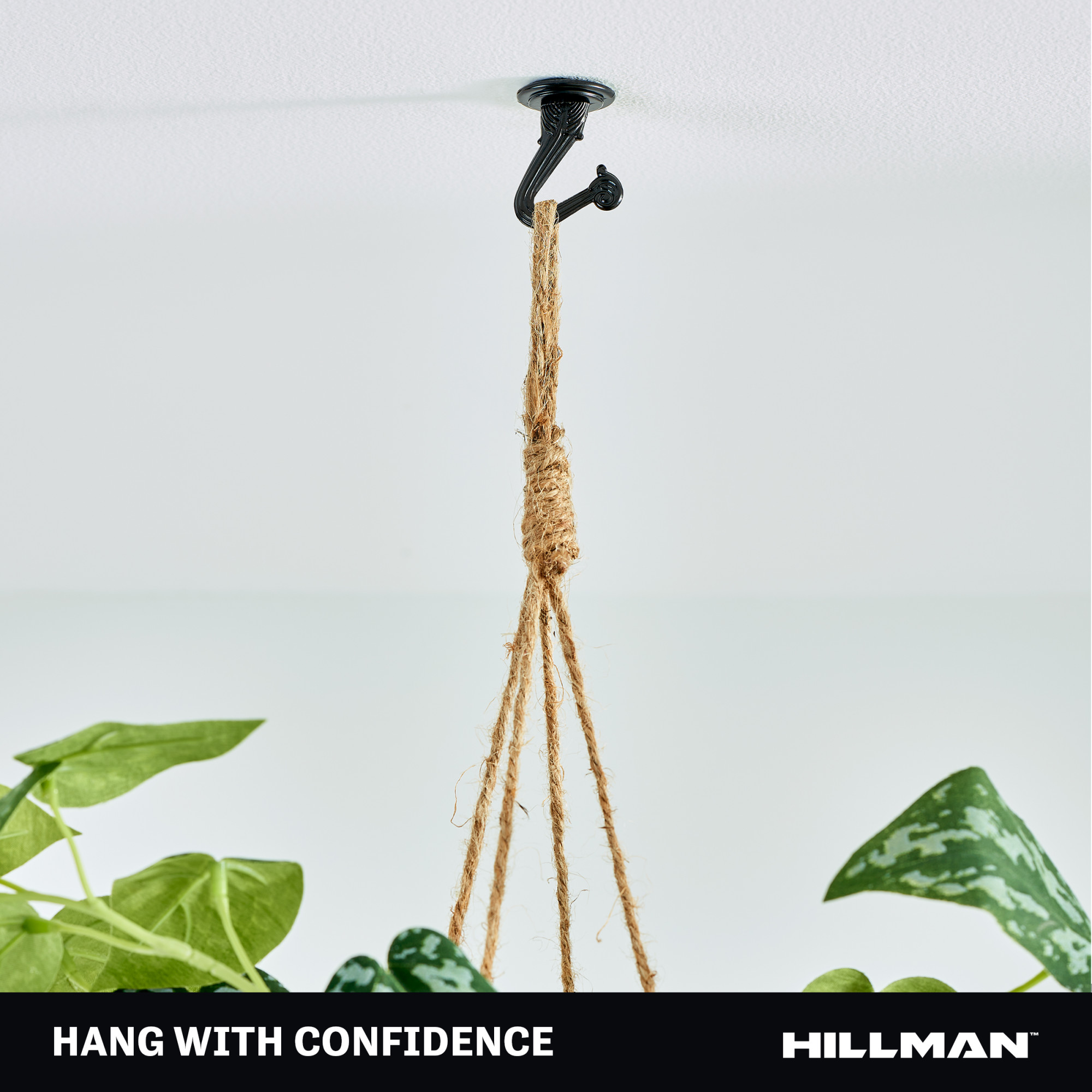 Hillman Swag Hooks Black 30lb 2 Pack