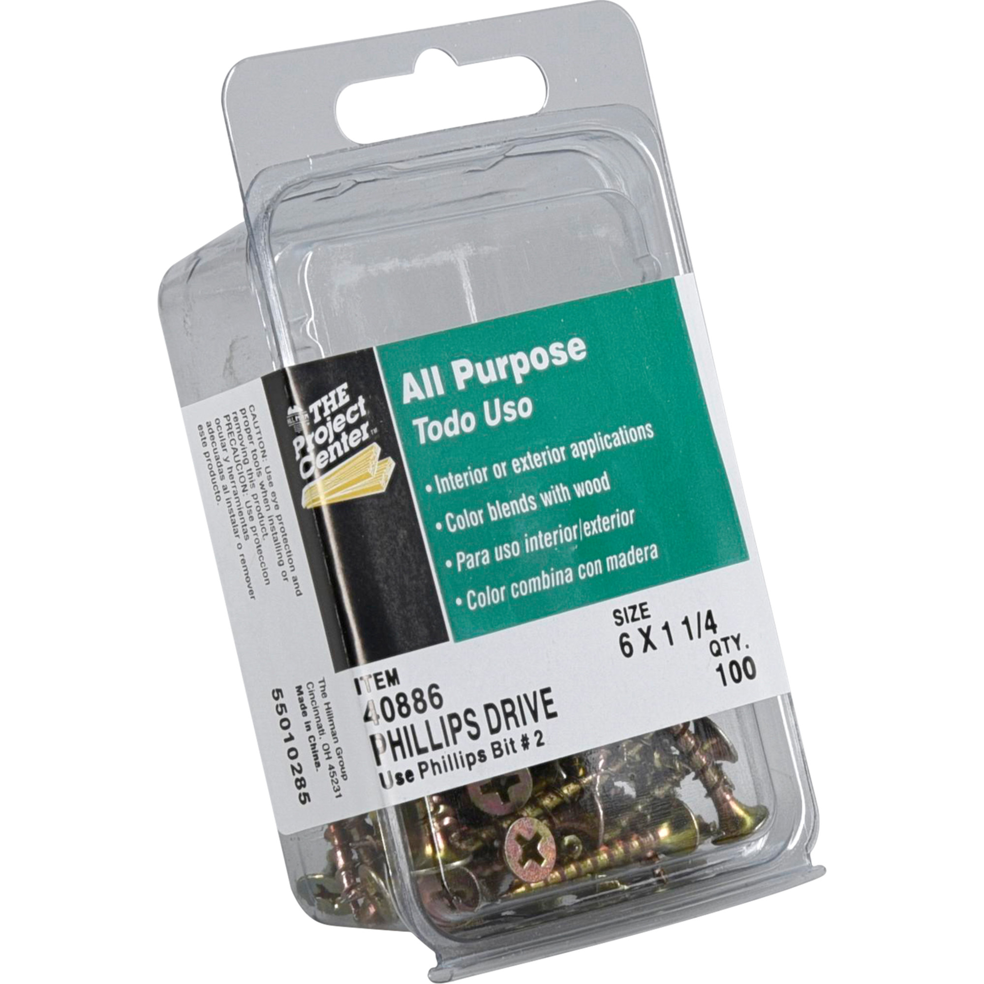 Hillman Bugle Head Phillips Interior Construction Wood Screws (#6 x 1-1/4 in.) - 100 pc