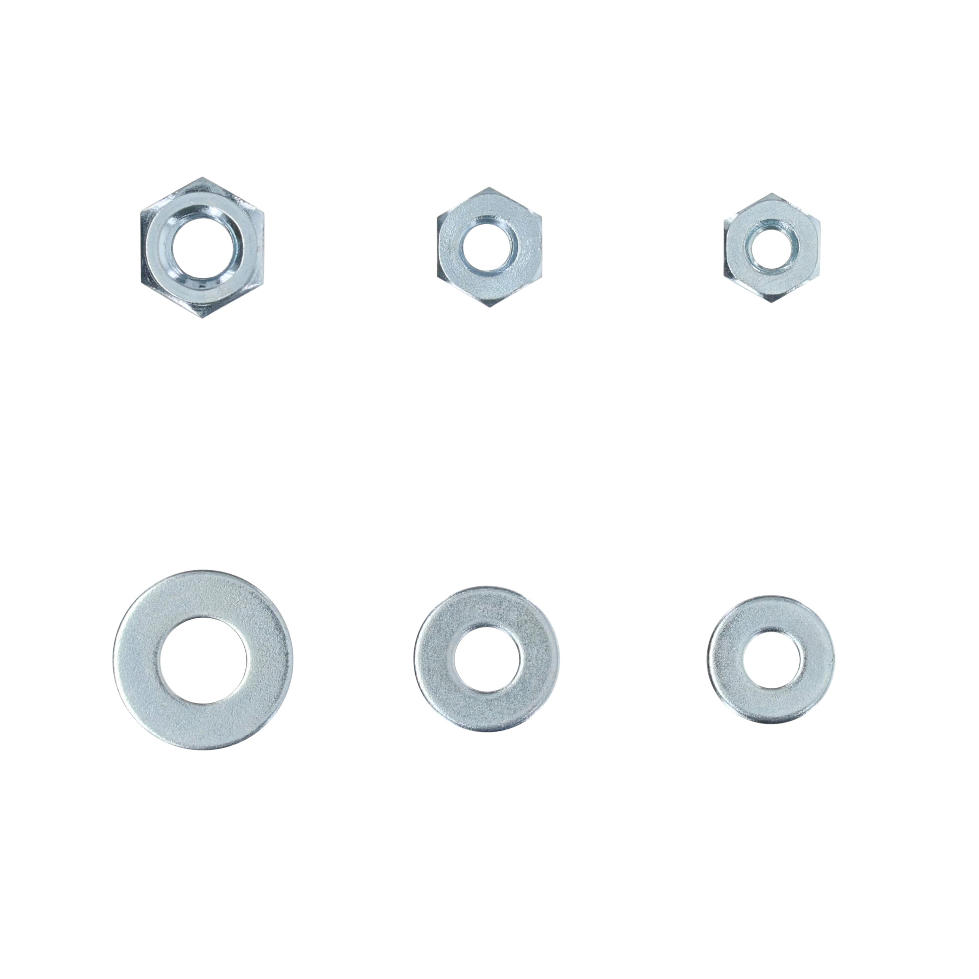 Hillman Zinc Hex Nuts and Flat Washers Kit