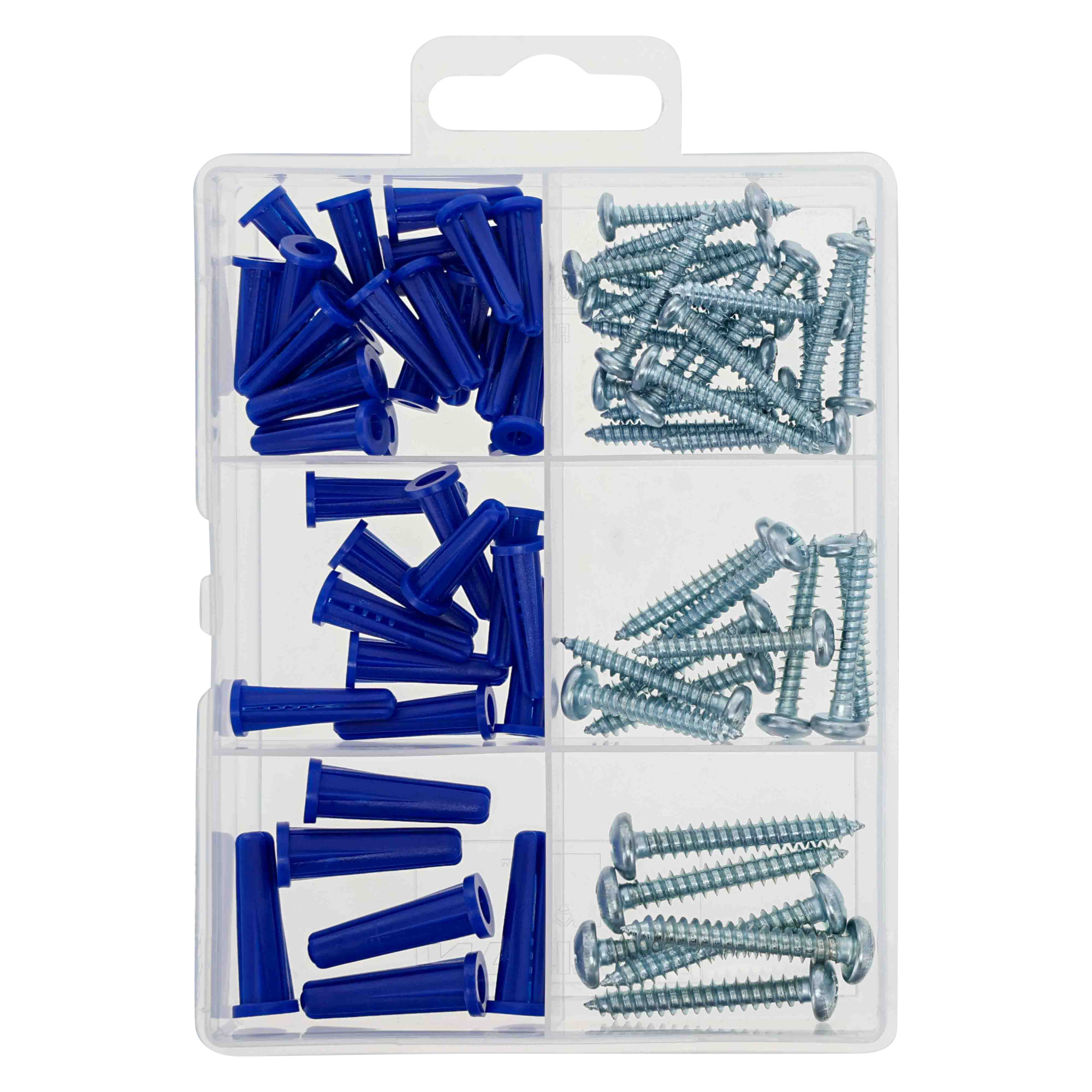 Hillman Homepak Plastic Anchor with Screws Kit - 72 pc