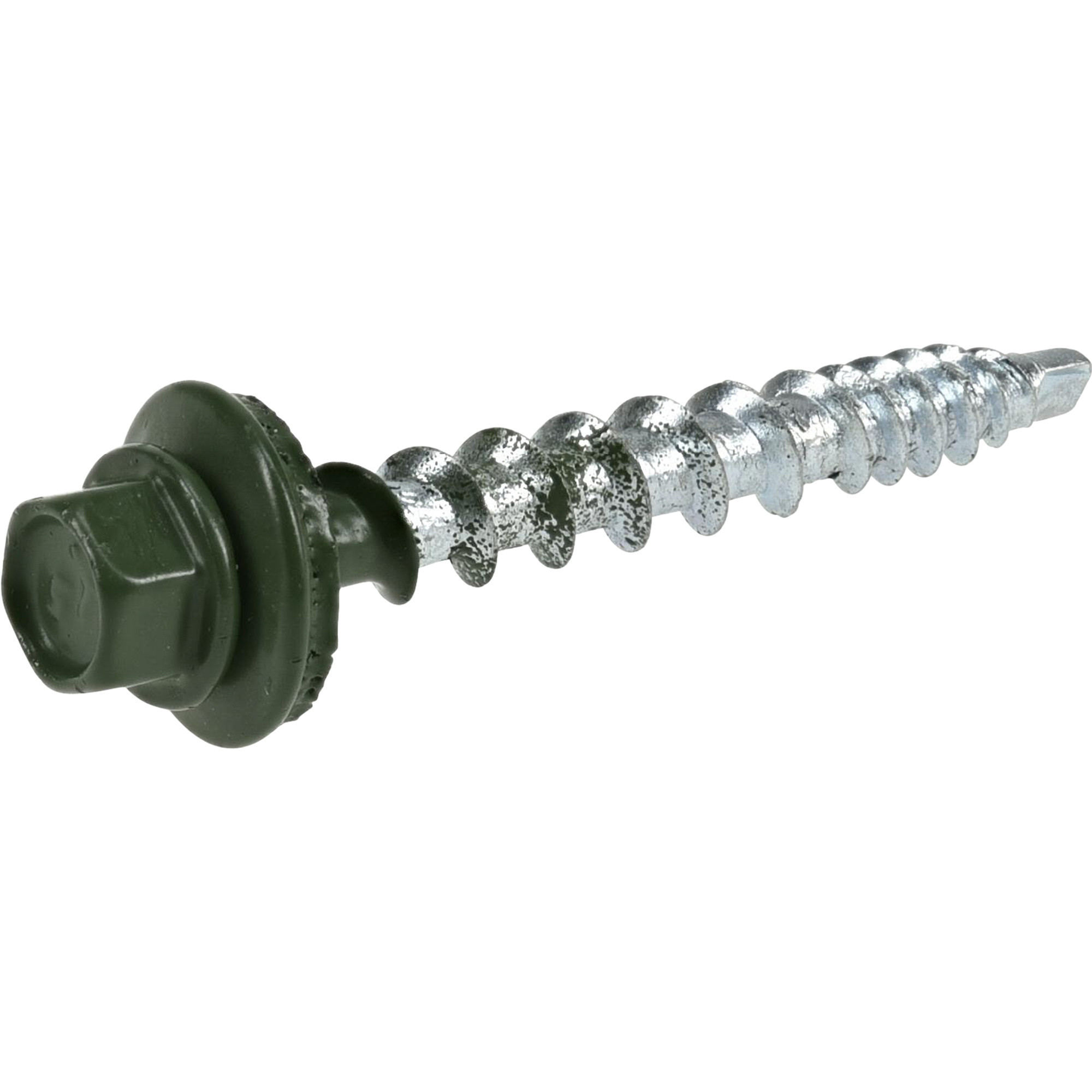 Power Pro Green Self Drilling Metal-to-Wood Roofing Screws (#10 x 1-1/2 in.)-98 pc