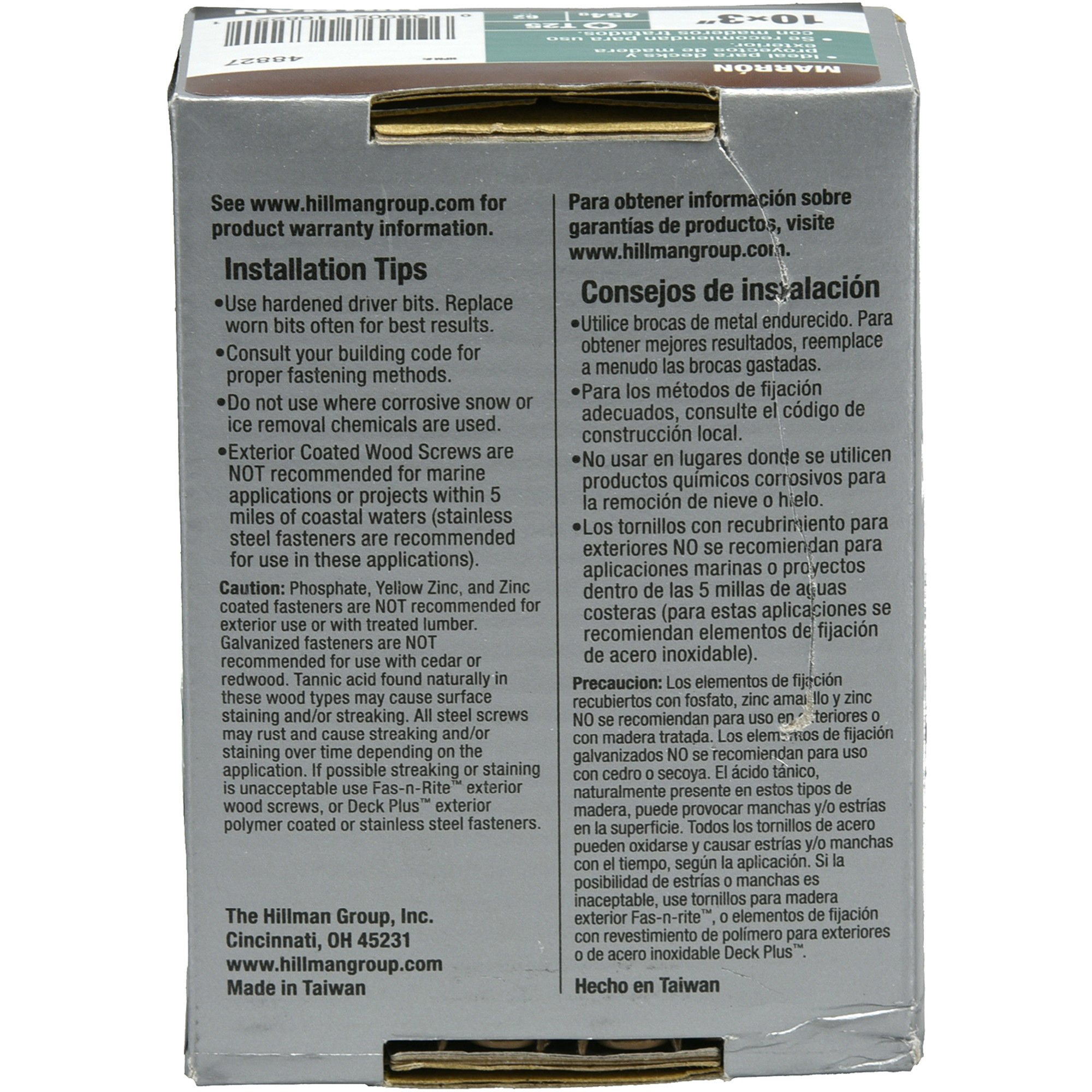 Deck Plus Brown Deck Screws (#10 x 3 in.)