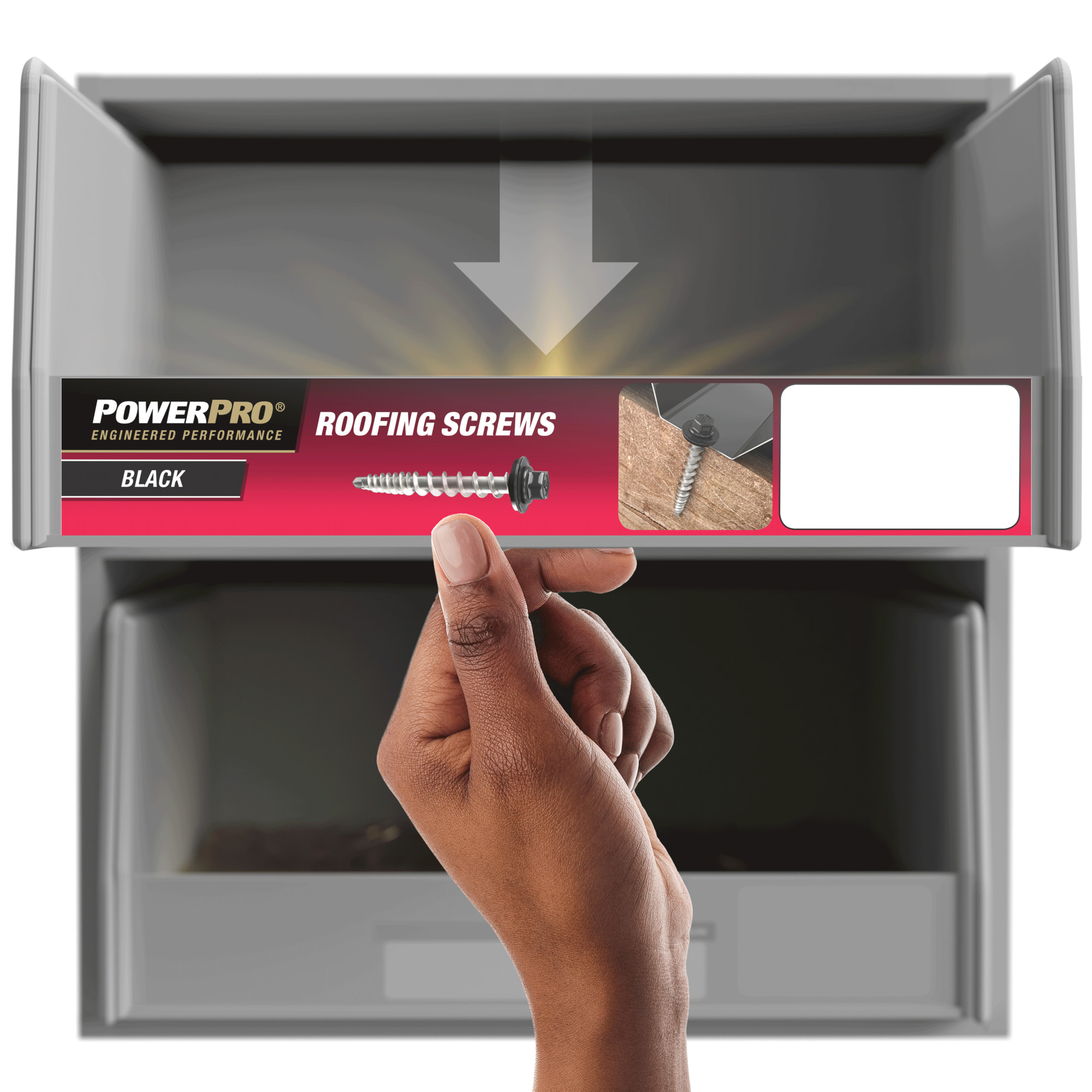 Power Pro Black Self Drilling Metal-to-Wood Roofing Screws (#10 x 2 in.) - 250 pc