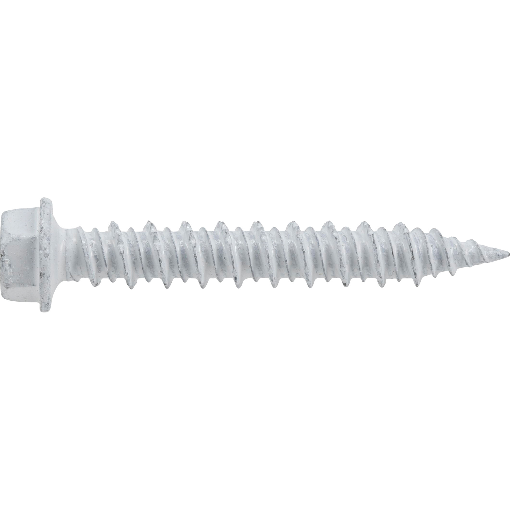 Power Pro White Hex Washer-Head Concrete Screw Anchor (1/4 in. x 1-3/4 in.) - 18 pc