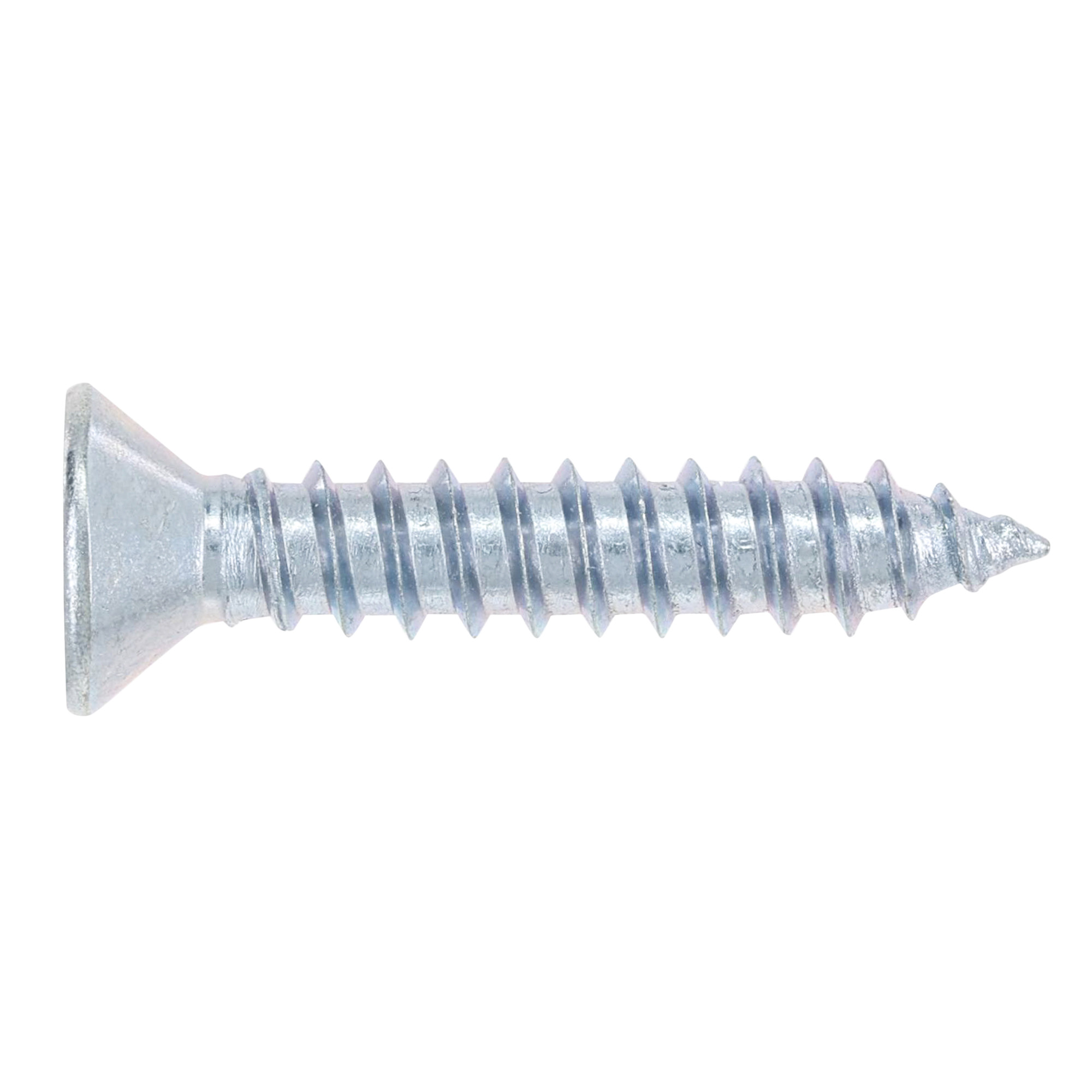 Hillman Zinc Flat Head Phillips Sheet Metal Screw (#10 x 1 in.) - 100 pc
