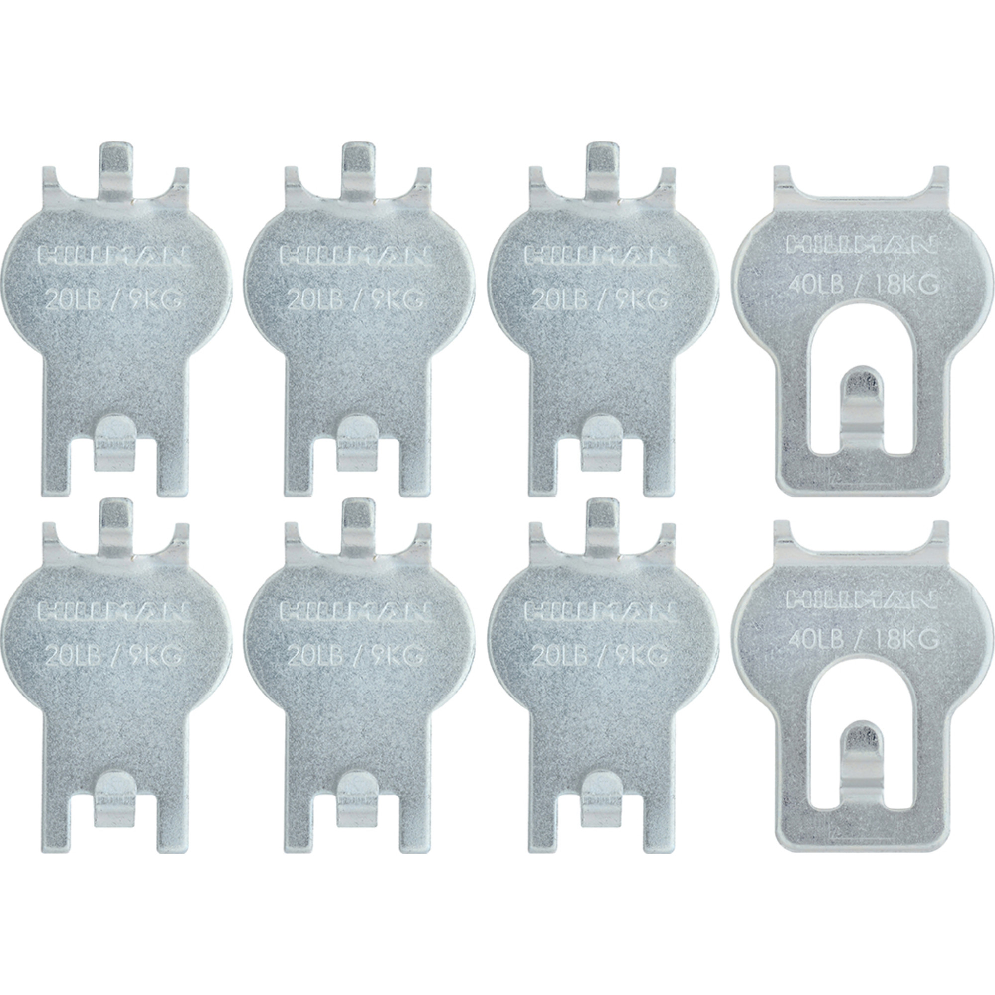 High & Mighty Picture Hanger Assortment (20lb-40lb) 8 Piece