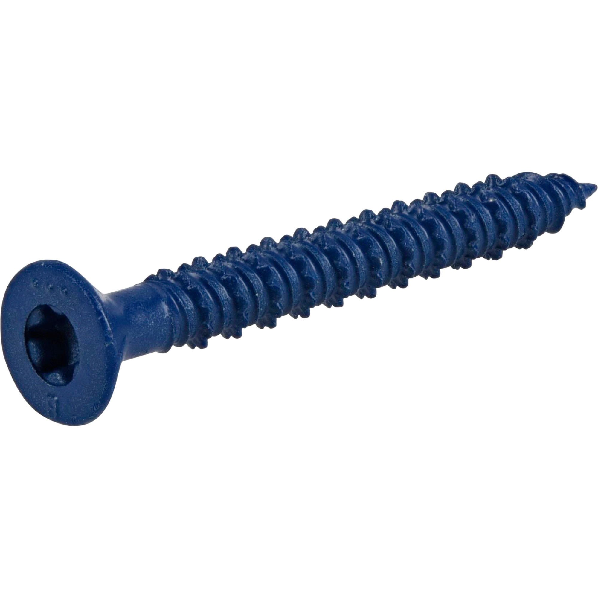 Power Pro Blue Flat-Head Concrete Screw Anchor (1/4 in. x 2-1/4 in.) - 100 pc