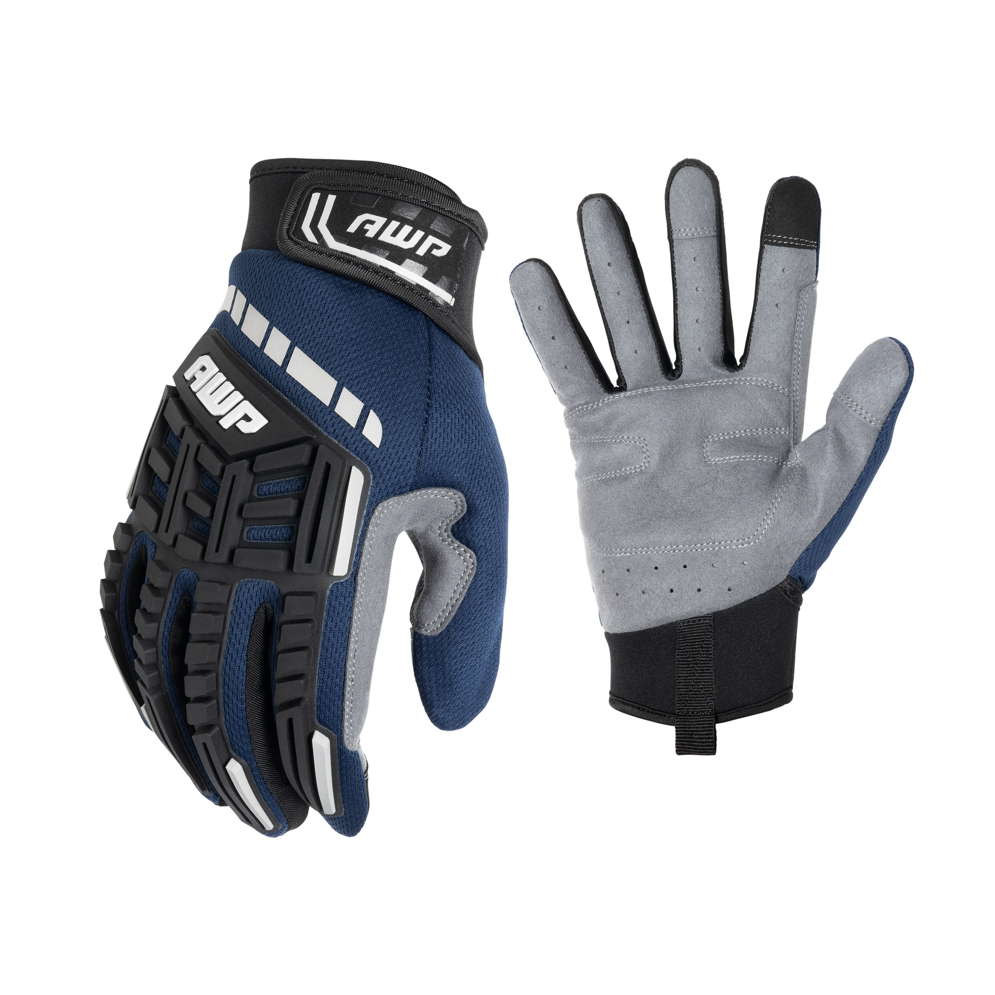AWP Pro Protect Work Gloves for Men and Women TPR Impact Protection, Extra Large