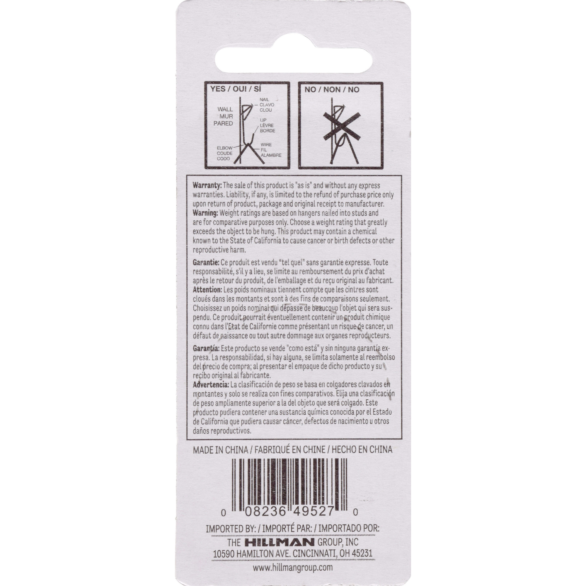 Hillman Professional Picture Hangers Brass 25lb 4 Pack