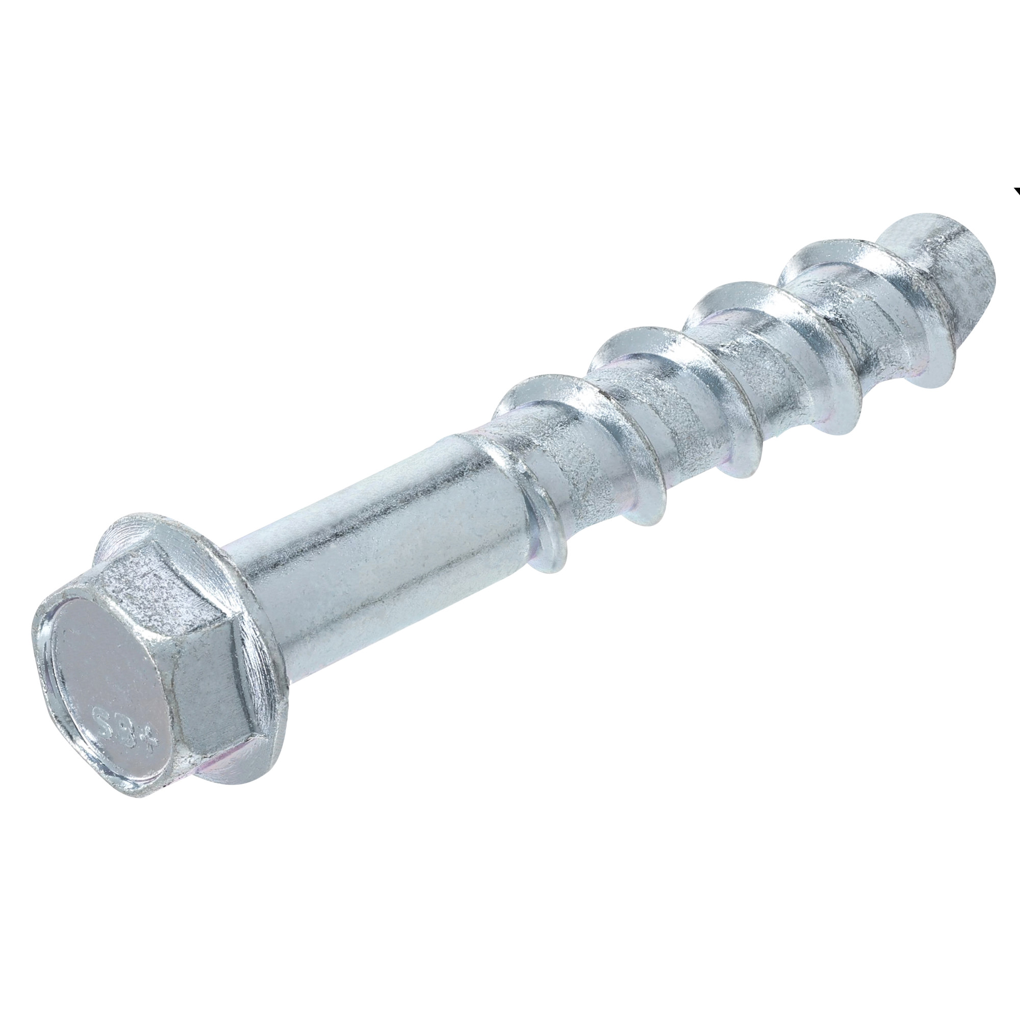 Power Pro Zinc Hex Washer Head Screw-Bolt+ Anchors (3/8 in. x 2-1/2 in.) - 50 pc