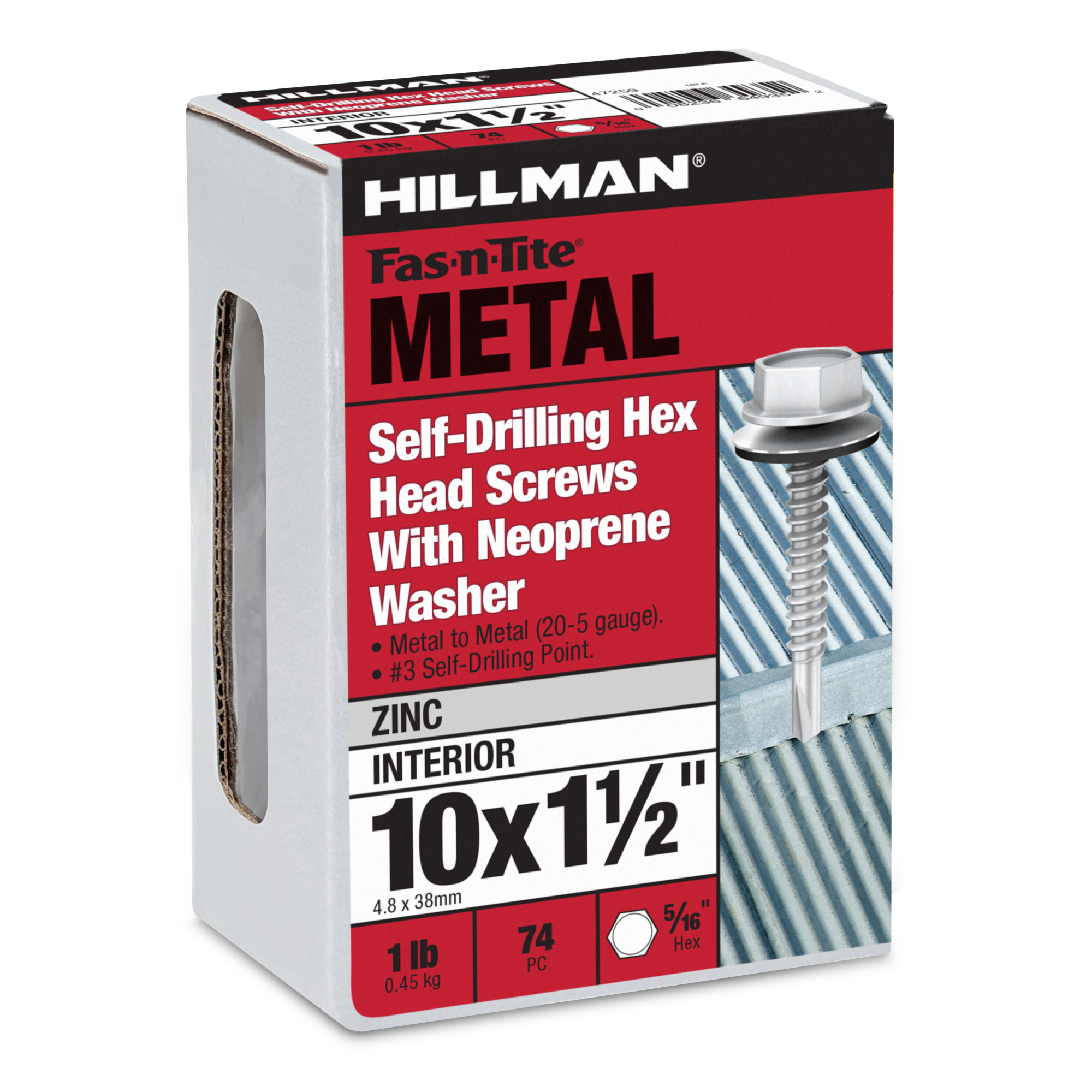 Hillman Washer Head Self Drilling Screws (#10-16 x 1-1/2 in.)