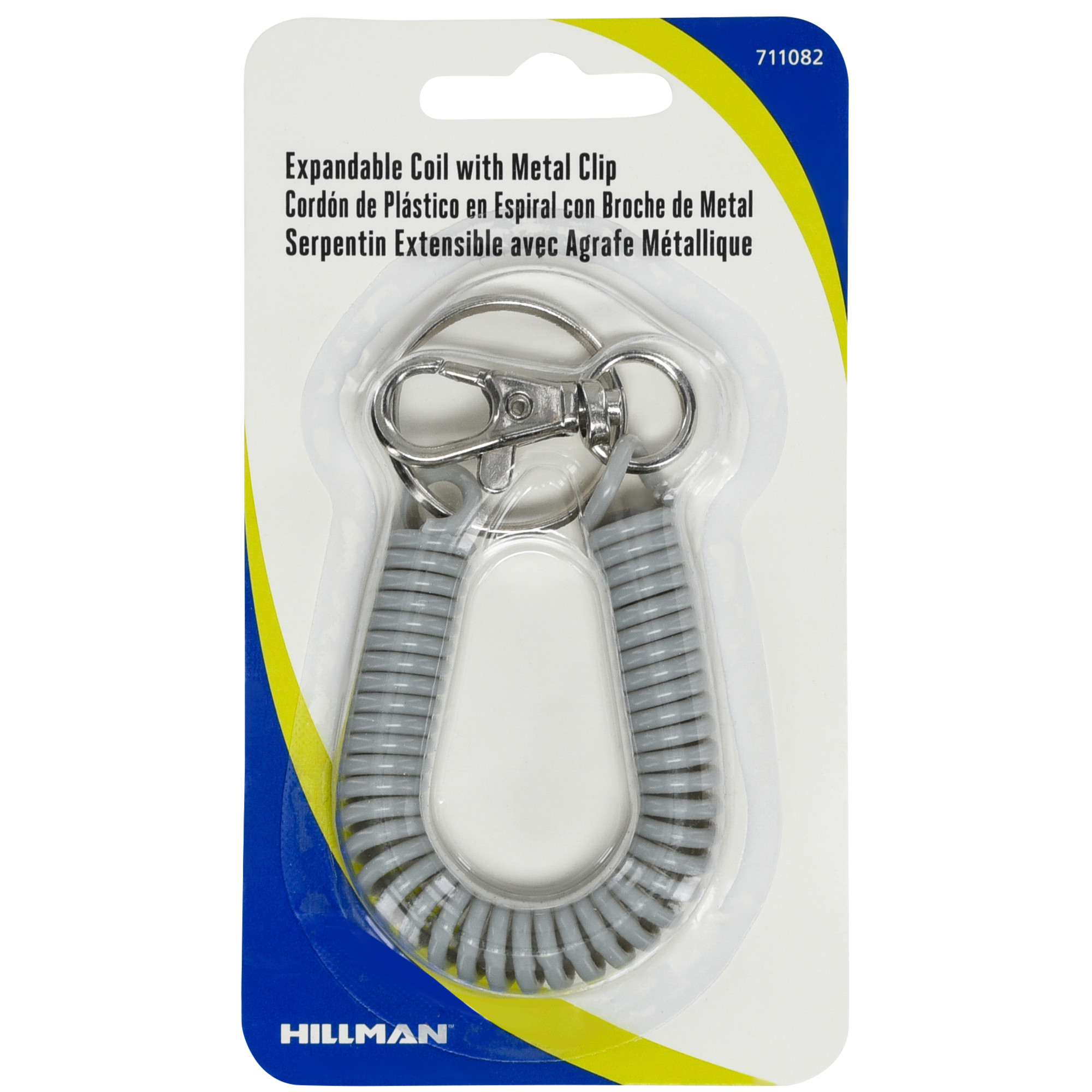 Hillman Expandable Coil Snap Hook 5 Pack
