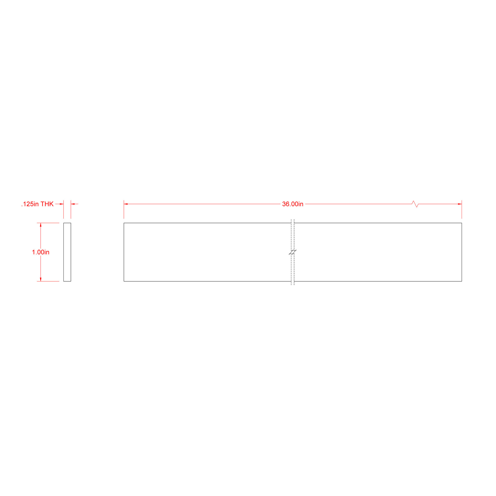 SteelWorks Weldable Aluminum Flat (1/8 in. x 1 in. x 3 ft.)