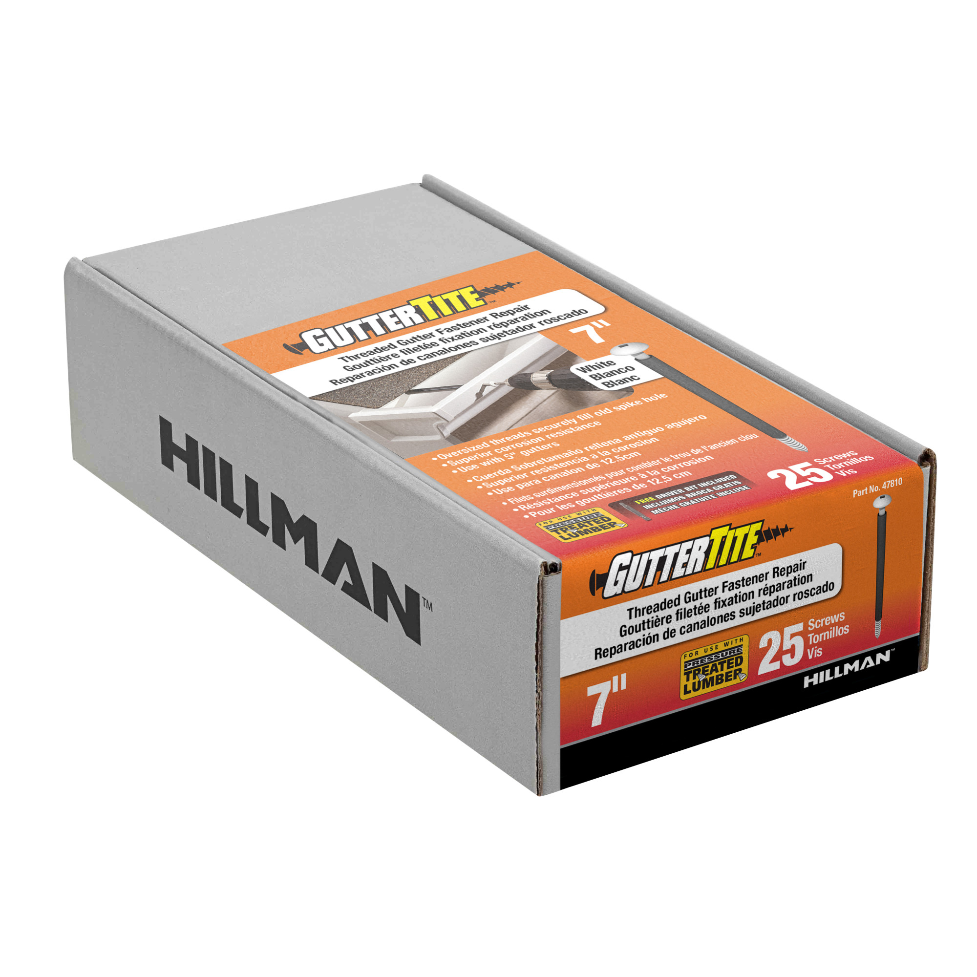 Project Center White Gutter-Tite Screws (5/16 in. x 7 in.) - 25 pc