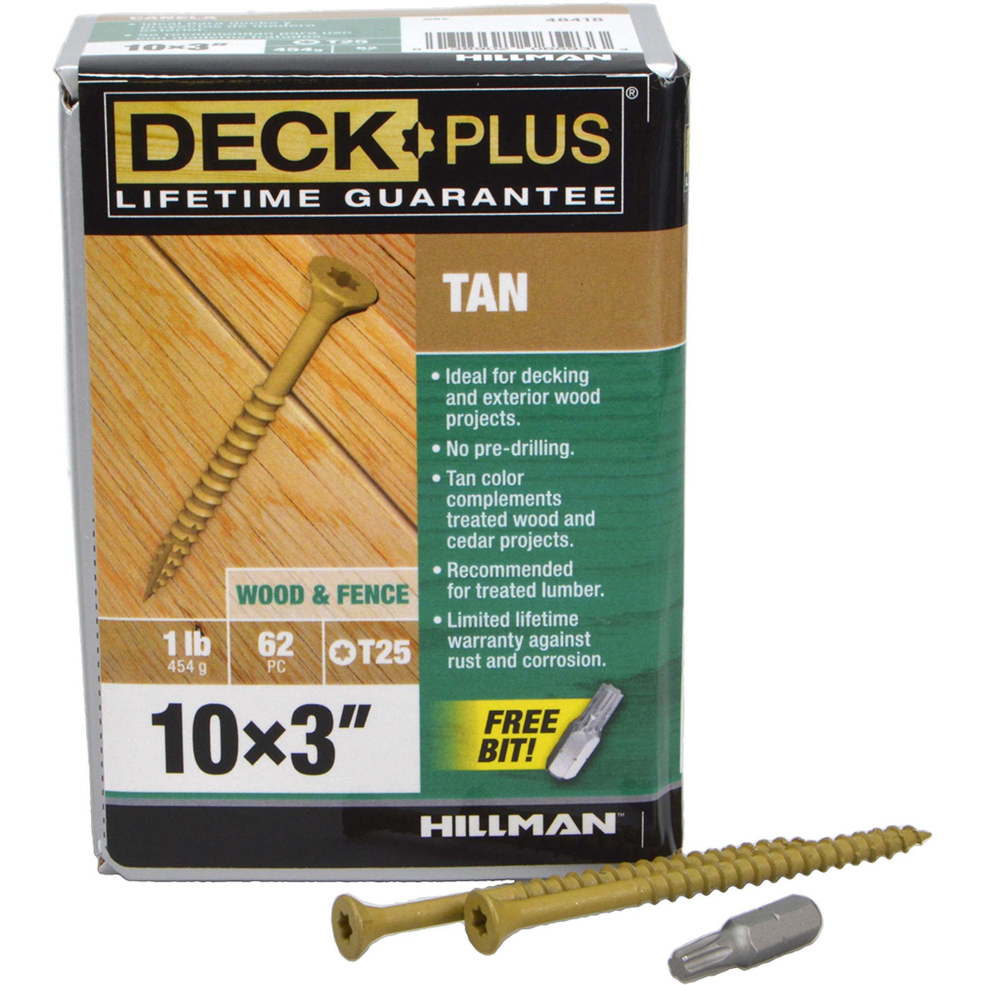Deck Plus Tan Deck Screws (#10 x 3 in.)